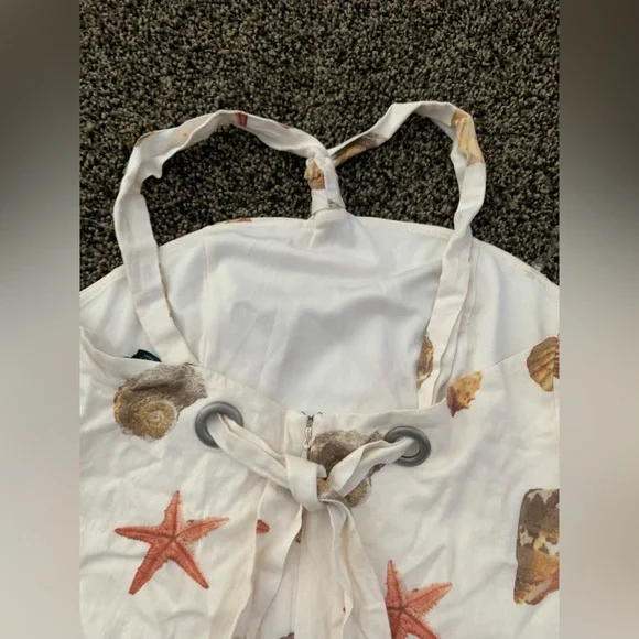 Wild fable Cream Seashell Print Dress size XS NWT - Picture 6 of 9